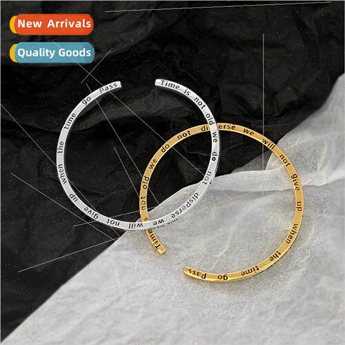 S925 lver mple Square Twisted Bracelet Alphabet lver Bangle