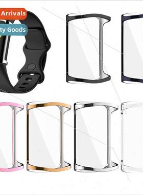 适用Fitbit charge5 protective case tpu full package plating
