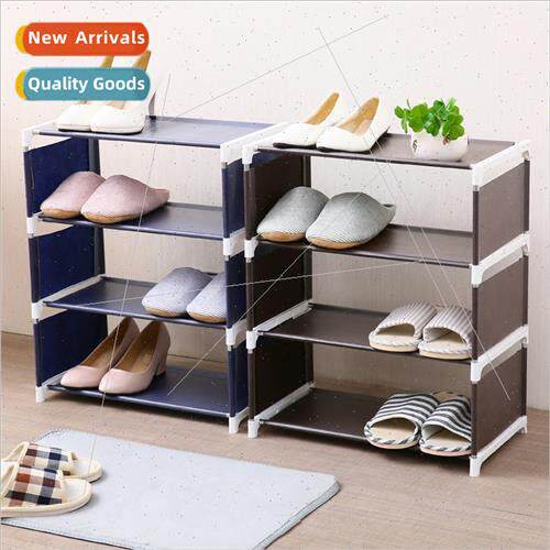 Creative fabric home assembly shoe rack living room bedroom