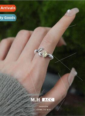 Fresh Sweet Pearl Ring che Japan Girl Flower Beaded Stchy In