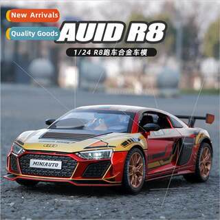 1:24 Audi R8 Iron Man sports car model simulation alloy toy