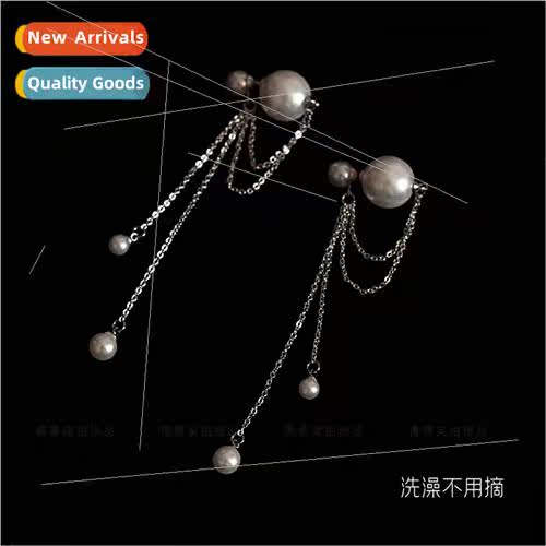 New Korea front back beads long tassel multi-layer girlfrien