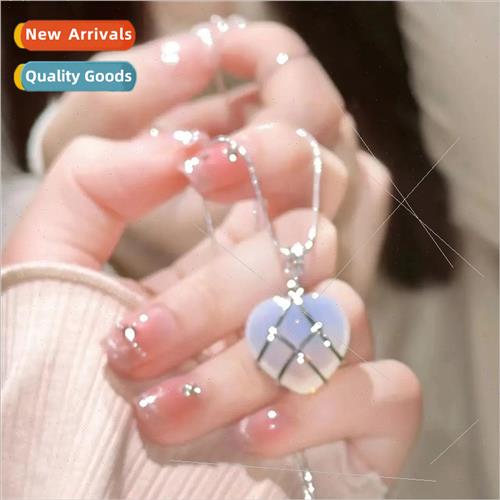 Barbie Princess Diamond Castle Heart Necklace Seal Heart Loc