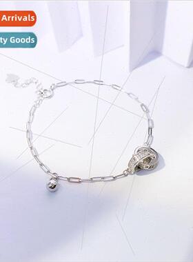 Ring Ring 925 Silver Silver Bracelet Women Niche 适用Girlfri