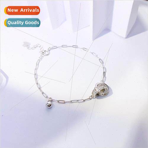 Ring Ring 925 Silver Silver Bracelet Women Niche 适用Girlfri