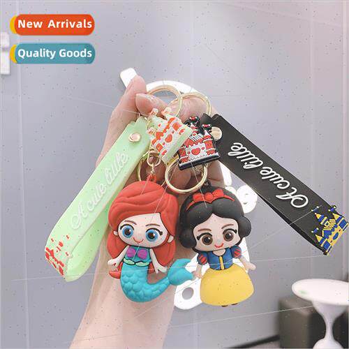 Snow Whe key chain cute doll cartoon silicone car key pendan