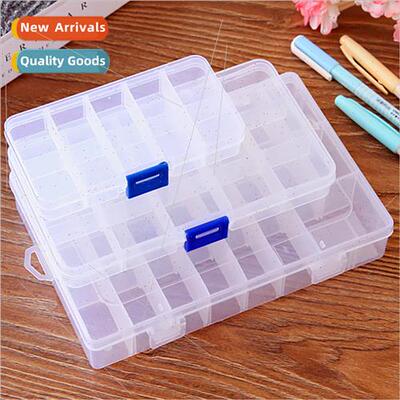 Multi-compartment hardware parts compartment box wh lid fixe