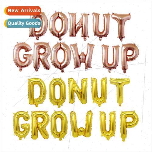 Summer Donut Party Monogram Balloon Set donut grow up Alumin
