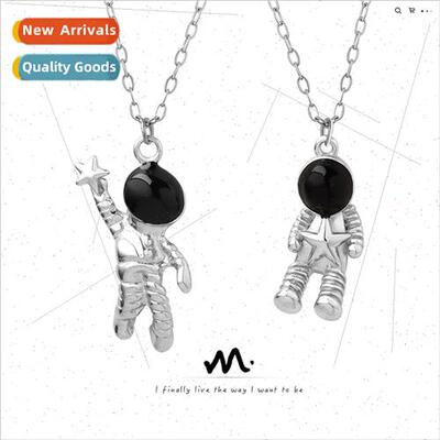 Europe ins astronaut pendant necklace accessories hip-hop ti