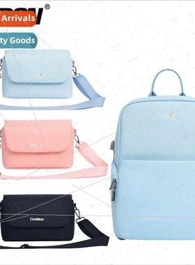 SLR female photography shoulder bag upper lower compartments