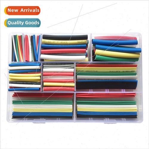 385pcs Colorful Boxed Heat Shrinkable Tubing Assortment 2:1H