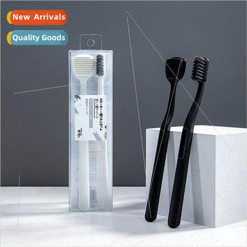 Adult Soft Bristle Toothbrush Tongue Brush Set Spiral Bristl