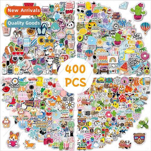400 Cute Cartoon WaterproStickers Skateboard Guar ggage Outd