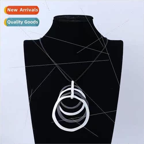 Women Long Sweater Chain High Grade Alloy Circle Rope Ins Al