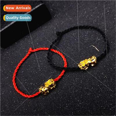 Sgold bracelet students couple anklet men women red rope jew