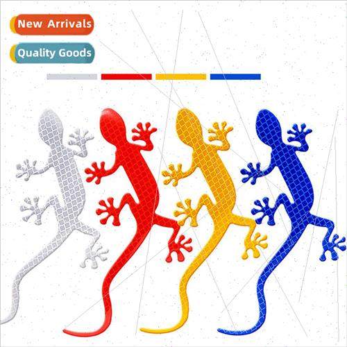 Reflective gecko car stickers 3D stereo stickers creative ca