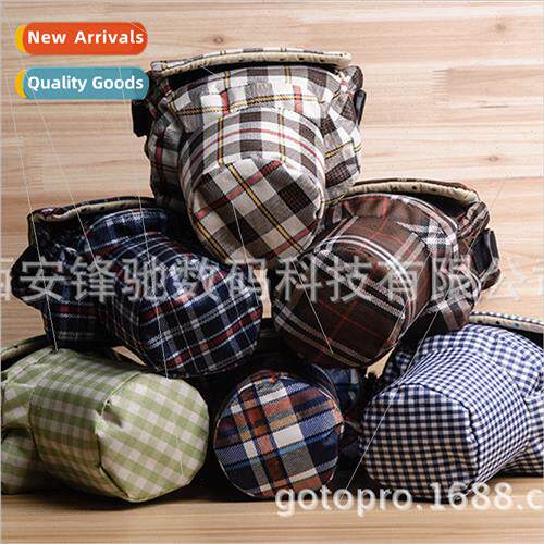 Checkered digal SLR camera bag camera bag liner bag piggybac