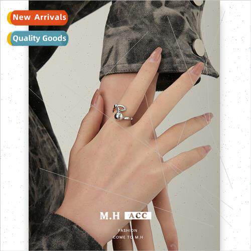 Round bead irregular ring female opening simple adjustable c