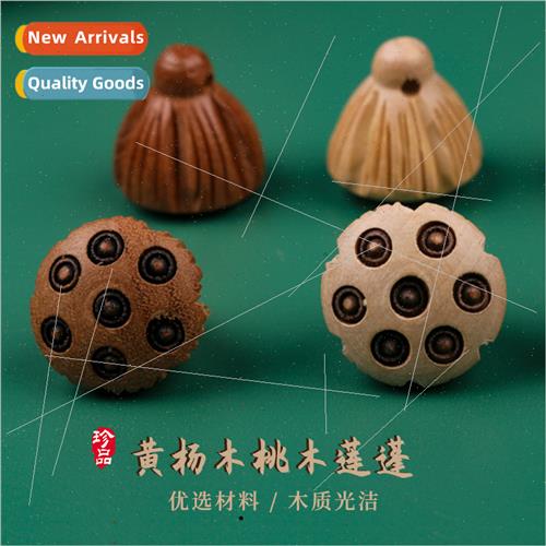 Boxwood mahogany lotus diy car hanging boxwood carving acces