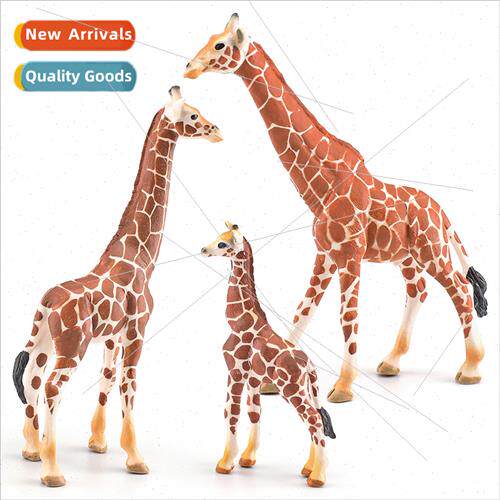 Forest animal giraffe model male female giraffe desktop deco
