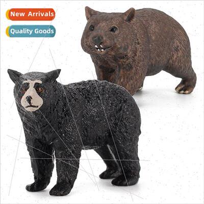 wildlife black bear model solid Asian black bear animal hpup