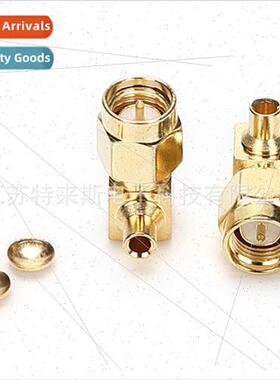 SMA-JWB2 curved male header male pin to RG405 semi-steel wir