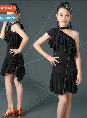 New summer Latin dance dress black spl su professional girls