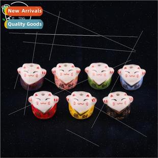 Ceramic color cat diy jewelry accessories car pendant cerami