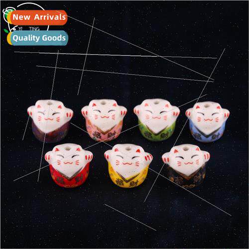 Ceramic color cat diy jewelry accessories car pendant cerami