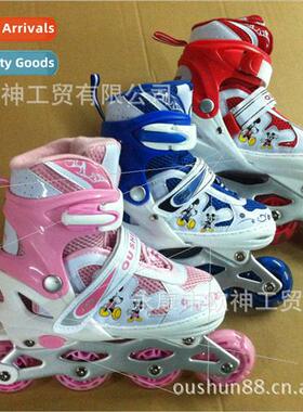 Full soft surface car line PU single flash roller skates, sk