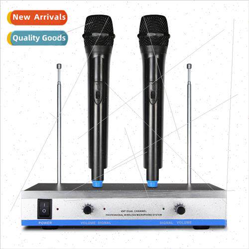 Wireless one tow two dynamic microphone dual handheld home c