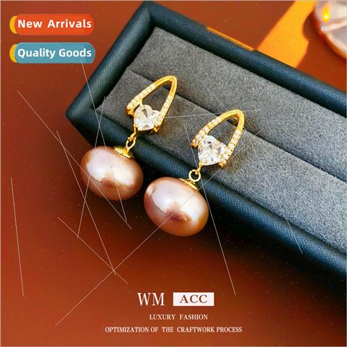 zirconia oval pearl stud earrings vintage earrings work