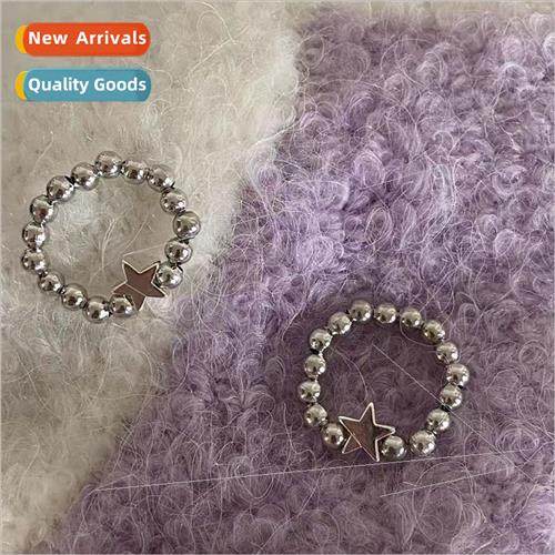 New Korea generation star beaded elastic ring men women coup