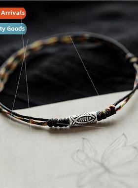 Koi possession 925 silver bracelet red rope men women vintag