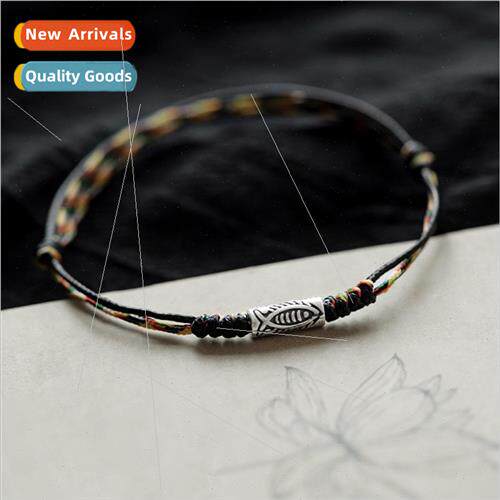 Koi possession 925 silver bracelet red rope men women vintag