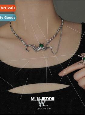 Scorpion necklace women delicate ins Europe sweater chain hu