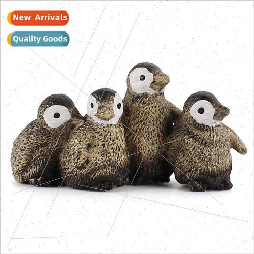 Marine life model penguin pup hand-painted simulation pengui