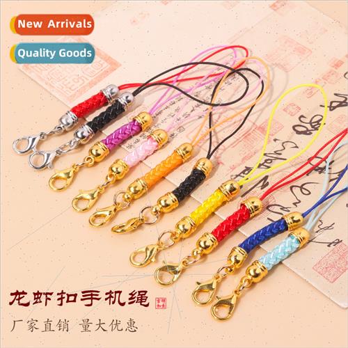 Lobster buckle cell phone lanyard handmade diy material jewe