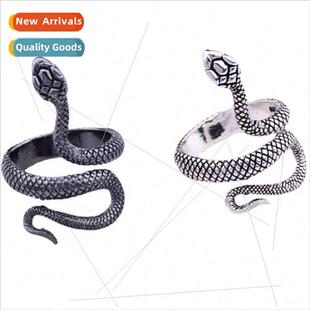 Europe Vintage Twisted Snake Ring che Alloy Spir Snake Ring