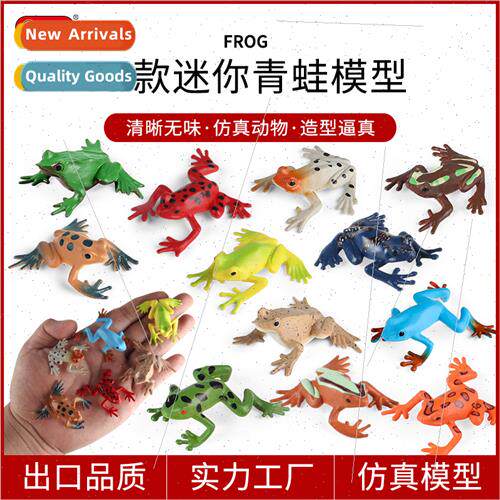 mulation mini amphibian model frog toys tadpole field hen bu