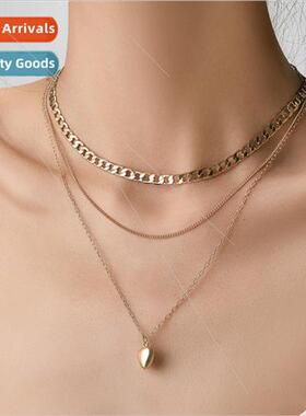 Europe snake bone chain color clashing ins necklace necklace