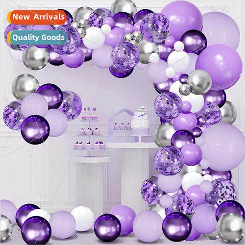 Purple balloon garlcombo set birthday party decoration decor