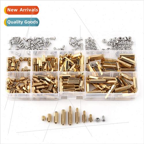 300PCS box M3 boxed copper studs hexagonal studs isolating s