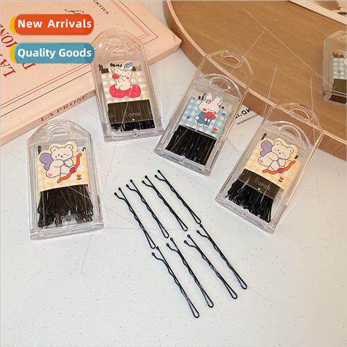 30pcs black a word clip fixed bangs small broken hair side c
