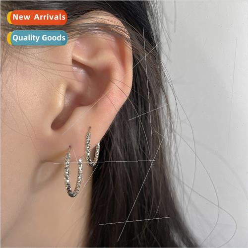 Full Star Earrings Buckle Wind Rhombus Cutout Ultra Glter Ve