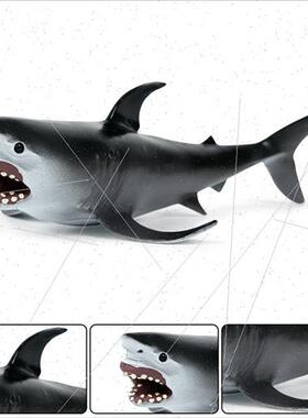 Marine life animal shark toy model megalodon shark piranha s