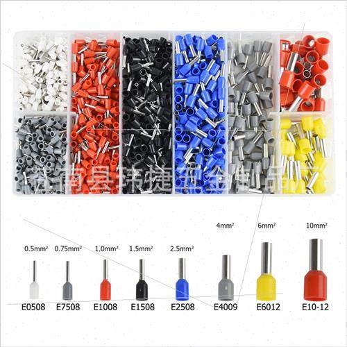 1200pcs boxed Europe purple copper tube type cold pressing t