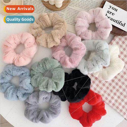 Plush sausage hair circle fairy autumn winter new ins sweet