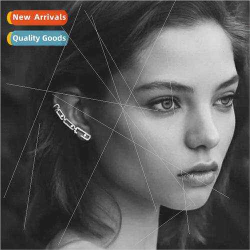 New single ear clip side ear bone earrings onepcs silver ear