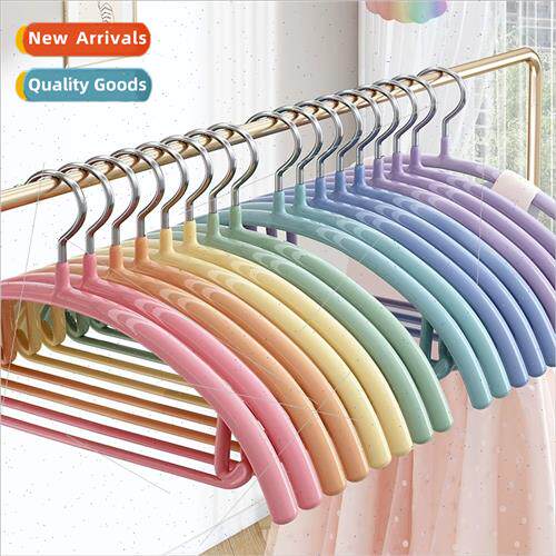 Household dip plastic half round coat rack bedroom closet -m